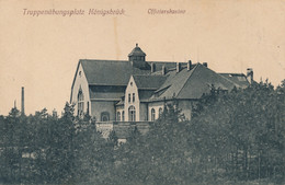 KÖNIGSBRÜCK TRUPPENÜBUNGSPLATZ  - OFFIZIERSKASINO     FELDPOSTKARTE  19187       2 SCANS - Koenigsbrueck