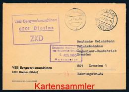 DDR ZKD Brief - Siehe Scan - Dienstpost
