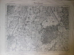 Carte Géographique De L'Empire Allemand COLMAR-BERGHEIM- NEUF-BRISACH établie En 1888 Révisée 1908 - Cartes Géographiques