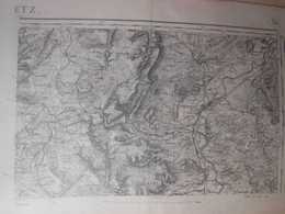 Carte Géographique De THIONVILLE (57 - Moselle) établie En 1889 Révisée 1912 - Cartes Géographiques