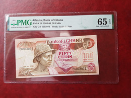 Banknotes GHANA  50 Cedis 1986 PMG 65 - Ghana