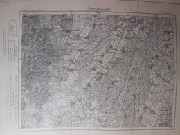 Carte Géographique De SELESTAT-ERSTEIN- OBERNAI établie En 1887 Révisée 1909 - Carte De L'Empire Allemand - Cartes Géographiques