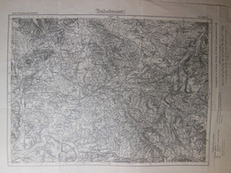 Carte Géographique De BELFORT-ALTKIRCH établie En 1889 Révisée 1908 - Carte De L'Empire Allemand - Cartes Géographiques