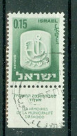 ISRAËL - N° 278 Oblitéré. Armoiries De Villes. - Used Stamps (with Tabs)