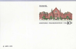 USA Postkaart Uit 1978 "The Music Hall Cincinnati, Ohio" 10 Cent Ongebruikt (7301) - 1961-80