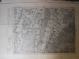 Carte Géographique De MULLHEIM- MULHOUSE- ENSISHEIM établie En 1889 Révisée 1908 - Carte De L'Empire Allemand - Cartes Géographiques