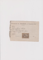 FACTURE BRASSERIE De MARIE ,  à LANDRECIES   ( NORD) 19 01  1881 - Alimentaire