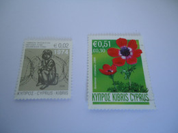 CYPRUS   USED AND MNH   STAMPS  FLOWERS HARITY - Andere & Zonder Classificatie