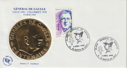 France 1990 Général De Gaulle St Martin De Crau (13) - Commemorative Postmarks