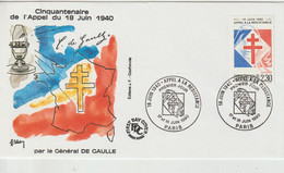 France 1990 Général De Gaulle Paris (75) - Matasellos Conmemorativos