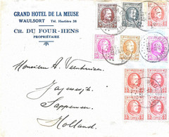 A47/ TP Houyoux S/L. Grand Hotel De La Meuse Waulsort Ch.DU Four-Hens  Obl. Waulsort 1927  > Hollande - Storia Postale