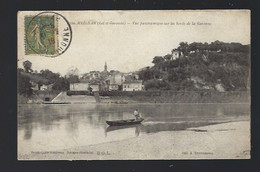 CPA   Lot Et Garonne 47   :  Meilhan  Vue Panoramique Sur Les Bords De La Garonne - Meilhan Sur Garonne