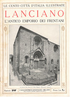 1920 - CENTO CITTA' ITALIANE ILLUSTRATE -  LANCIANO - Casa Editrice Sonzogno - Premières éditions