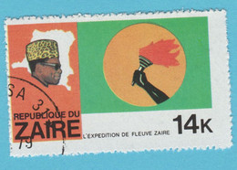 1979 ZAIRE Hand With Torch -  14 K Usato - Oblitérés