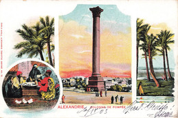 Alexandrie - Colonne De Pompée - Animé - Sceau 1903 - Alexandrie