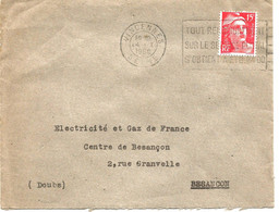 France Enveloppe  Cachet à Date Vincennes (Seine) 1950 - Oblitérations Mécaniques (Autres)