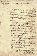 1821 RESTAURATION GIRONDE Bordeaux ORGANISATION ARMEE SUPERBE LETTRE ETAT MAJOR DE LA 11° DIVISION MILITAIRE - Documents Historiques