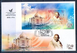 C335- Iran 2019. 150th Birth Anniversary Of Mahatma Gandhi. Taj Mahal. Mughal Art. - Mahatma Gandhi