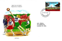 TRINIDAD & TOBAGO - 1980 Campionato Mondo NETBALL World Tournament Su Busta Fdc - 17218 - Basketball