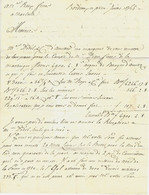 1765 LETTRE COMMERCE INTERNATIONAL FINANCE  NAVIGATION   Clerk L’ainé à Bordeaux => Roux à Marseille Avec « B » Couronné - 1701-1800: Precursors XVIII