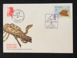 MACAU PHILEXFRANCE"89 COMMEMORATIVE FDC AND STAMPS X 2 COVERS SOME TONING, SEE THE PHOTOS - Brieven En Documenten