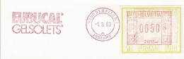 Schweiz / Helvetia 1989, Freistempel / EMA / Meterstamp Seubucal Gelsolets St.Gallen, Pharmacie / Pharmacy - Affranchissements Mécaniques