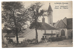 CPA 70 HAUTE SAÔNE MARNAY Place De L'Eglise - Marnay