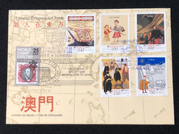 MACAU WORLD STAMP EXPO"90 (WASHINGTHON) COMMEMORATIVE CANCELLATION ON FDC COVER - Lettres & Documents