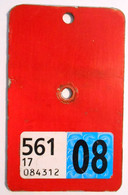 Velonummer St. Gallen SG 2008, Velovignette SG (Code 17 = SG) - Placas De Matriculación