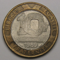 Faux De 10 Francs Génie De La Bastille,1989, Bronze-aluminium Nickel - V° République - 10 Francs