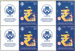 INDIA 2022 MY STAMP  IEPFA  Investor Education & Protection Fund Authority ,Block Of 4, 1v + Tab.MNH Limited Issue (**) - Nuevos
