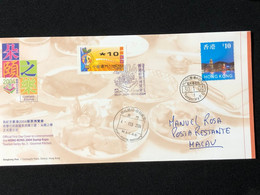 MACAU HONGKONG 2004 STAMP EXHIBITION COMMEMORATIVE CANCELLATION ON OFFICIAL COVER USED - Storia Postale