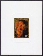 Wallis Futuna 1986, Christmas, Botticelli, BF Deluxe IMPERFORATED - Tableaux