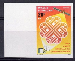 Delcampe - Wallis Futuna 1983, Year Of The Communications, 1val IMPERFORATED - Télécom