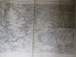 Carte D'Etat-Major De La Région De FONTAINEBLEAU (77)-MALESHERBES (45) - Révisée En 1902 - Tirage De 1930 - Cartes Géographiques