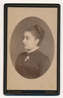 Photographie XIXe CDV Portrait D'une Jeune Fille Photographe Richard à Genève - Antiche (ante 1900)