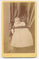 Photographie XIXe CDV Portrait D'un Bébé Chaise Haute Photographe Lumière Lyon - Antiche (ante 1900)