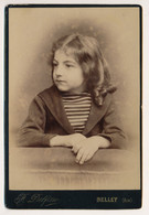 Photographie XIXe Format 11x16 Portrait D'un Jeune Garçon Photographe Delfino Belley Ain - Old (before 1900)