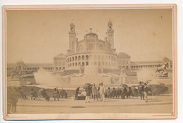 Photographie XIXe Format 11x16 Vue Du Palais Du Trocadéro à Paris Circa 1880 - Oud (voor 1900)