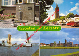 Mietje Stroel - Kerk - Brug - Vijver - Zelzate - Zelzate