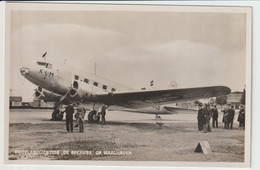Vintage Rppc KLM K.L.M. Douglas Dc-2 Aircraft @ Waalhaven Rotterdam Airport - 1919-1938: Fra Le Due Guerre