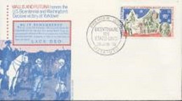 Wallis Futuna 1976, 200th Indipendence USA, Washington, 1val In FDC - Cartas & Documentos