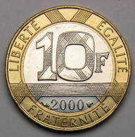 ISSUE D'un COFFRET BU ! 10 Francs Génie De La Bastille, 2000, Bronze-aluminium Nickel - V° République - 10 Francs