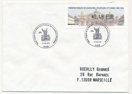 FRANCE - Env. Affr. Vignette D'affr. Lisa "79eme Congrès Fédération Assoc. Philat. - PARIS" + Obl Temp. 18/6/2006 - 2010-... Abgebildete Automatenmarke