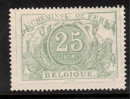 BELGIUM 1882 25c Railway Parcel Stamp SG P77 HM #ZZB9 - Nuevos