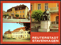 F8385 - Stavenhagen Denkmal Schule Reuter - Bild Und Heimat Reichenbach - Teterow