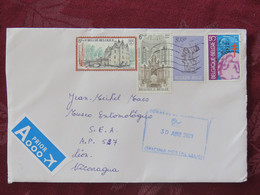 Belgium 2021 Cover To Nicaragua - Castle Beauvoorde Children Tuberculosis Koch Synagogue - Covers & Documents