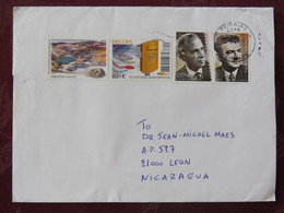 Greece 2021 Cover To Nicaragua - Landscape - Computer - Cover With Only 0.03 Euros Franking - Briefe U. Dokumente