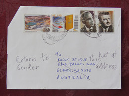 Greece 2021 Cover To Australia And Returned - Landscape - Computer - Cover With Only 0.03 Euros Franking - Covers & Documents