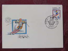 Russia 1992 FDC Cover - Ski - Olympic Games - Lettres & Documents